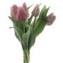 Künstlicher Tulpenstrauß Mix LONA, rosa-mauve, 30cm, Ø20cm