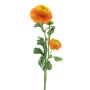 Kunst Blume Ranunkel PROTO, orange-gelb, 65cm