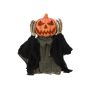 Halloween Dekoration Kürbis Zombie DOMINICUS, Bewegungs- Soundfunktion, LEDs, 62cm