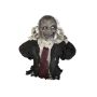 Halloween Dekoration Zombie / Untoter KUNIBERT, Bewegungs- Soundfunktion, LEDs, 67cm