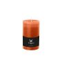 Stumpenkerze AURORA, orange, 13cm, Ø7,8cm, 63h - Made in Germany