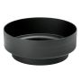 Kerzenhalter Stumpenkerze FLORIDUS aus Metall, für Kerzen bis Ø6cm schwarz, 3cm, Ø7,6cm