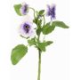 Dekozweig Stiefmütterchen SIANIE, lila-blau-weiß, 35cm, Ø5-6,5cm