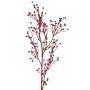 Deko Flachs Zweig QUOLL mit Ähren, rot, 65cm