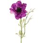 Künstliche Anemone OKAPI, violett, 55cm, Ø10cm