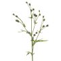 Künstlicher Flachs Zweig KALENO mit Knospen, grün, 70cm