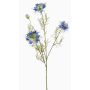 Dekozweig Schwarzkümmel JENNIE, blau, 70cm