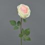 Kunstblume Rose THYRI, creme-rosa, 65cm, Ø10cm
