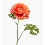 Kunstblume Ranunkel KRISTY, lachs-orange, 60cm, Ø10cm