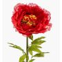 Künstliche Blume Pfingstrose WELNOR, rot, 115cm