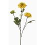 Künstlicher Zweig Dahlie BAKLOR, gelb, 60cm