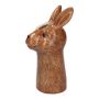 Stielblumenvase Kaninchen BUNCHY aus Keramik, braun, 10,5x10,5x20cm