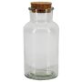 Apothekerflasche LORRIE mit Korken, transparent, 16cm, Ø8cm
