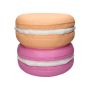 Nebentisch MOLANI in Macaronform, pfirsich-erika, 31,5cm, Ø33,5cm