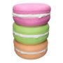 Nebentisch MOLANI in Macaronform, erika-apfelgrün-pfirsich, 46,5cm, Ø33,5cm