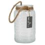 Windlicht Glas, transparent, 18,5cm, Ø11cm