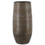 Große Keramikvase VINKAS mit Maserung, weiß, 70cm, Ø32cm