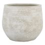 Zement Blumentopf ASIALY mit Maserung, hellgrau, 31cm, Ø36cm
