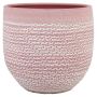 Keramik Pflanztopf DOMANO, gesprenkelt, rosa, 32cm, Ø35cm