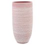 Keramik Pflanzvase DOMANO, gesprenkelt, rosa, 45cm, Ø22cm