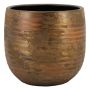 Keramik Übertopf, gold, 45cm, Ø49cm