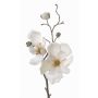 Magnolienzweig künstlich MALBINE, weiß, 50cm, Ø7-10cm