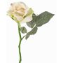 Künstliche Rose ELLI, creme-rosa, 30cm, Ø6,5cm