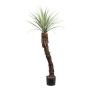 Plastik Palme Yucca CLATA, grau-grün, 120cm