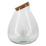 Vorratsglas ELULY mit Korkdeckel, recycelt, klar, 45cm, Ø34cm