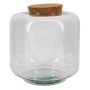 Pfalnzen Terrarium PIKFO, Glas, Korken, Standfuß, recycelt, klar, 26cm, Ø24cm