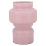 Dekovase EMERENTIA, Glas, rosa-matt, 25cm, Ø17cm