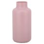 Glas Tisch Vase SIARA aus Glas, rosa-matt, 30cm, Ø15cm