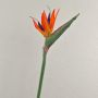 Kunst Strelitzia MELIORN, orange-violett, 80cm, 14x19cm