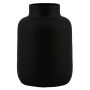 Blumenvase Glas VERMYN, schwarz-matt, 20cm, Ø15cm
