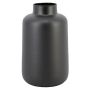 Blumenvase Glas VERMYN, schwarz-matt, 30cm, Ø20cm