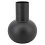 Blumenvase Glas ORBIS, schwarz-matt, 24cm, Ø20cm
