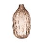 Flaschenvase Glas CLIFFORD mit Maserung, beige-klar, 22cm, Ø11,3cm