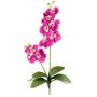 Textil Phalaenopsis Orchidee MORLEK, Steckstab, Wurzeln, pink, 60cm