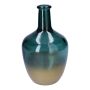 Glasballon GIORGINA, blau-gold, 25,3cm, Ø15cm