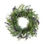 Künstlicher Kranz Lavendel, Rosmarin, Farn NOPLI, violett, Ø45cm