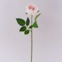 Künstliche Kohl-Rose MARNUK, creme-rosa, 60cm, Ø9cm