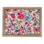 Kissentablett BJARKA, Blumen Motiv, bunt, 43x33x7cm