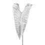 Künstliches Blatt Colocasia ROSAKIN, metallic-silber, 105cm