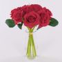 Künstlicher Rosenstrauß GAUTAM, rot, 25cm