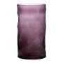 Blumenvase Glas WELVIN mit Rautenmuster, violett, 25cm, Ø14cm