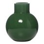Blumenvase Glas KIDIKO, dunkelgrün, 14cm, Ø13cm