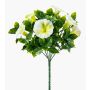 Künstliche Blume Petunie FINVON auf Steckstab, crossdoor, weiß, 27cm