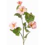 Deko Zweig Hibiskus TELSIMA mit Blüten, hellrosa, 80cm