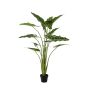 Kunstpflanze Alocasia Sanderiana MUNAY im Dekotopf, grün, 140cm
