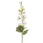 Künstliche Blume Stockrose WHYNRA, weiß-grün, 105cm